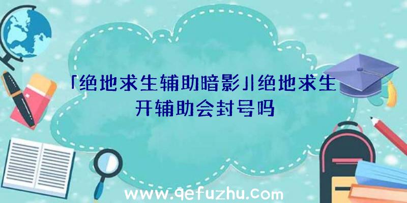 「绝地求生辅助暗影」|绝地求生开辅助会封号吗